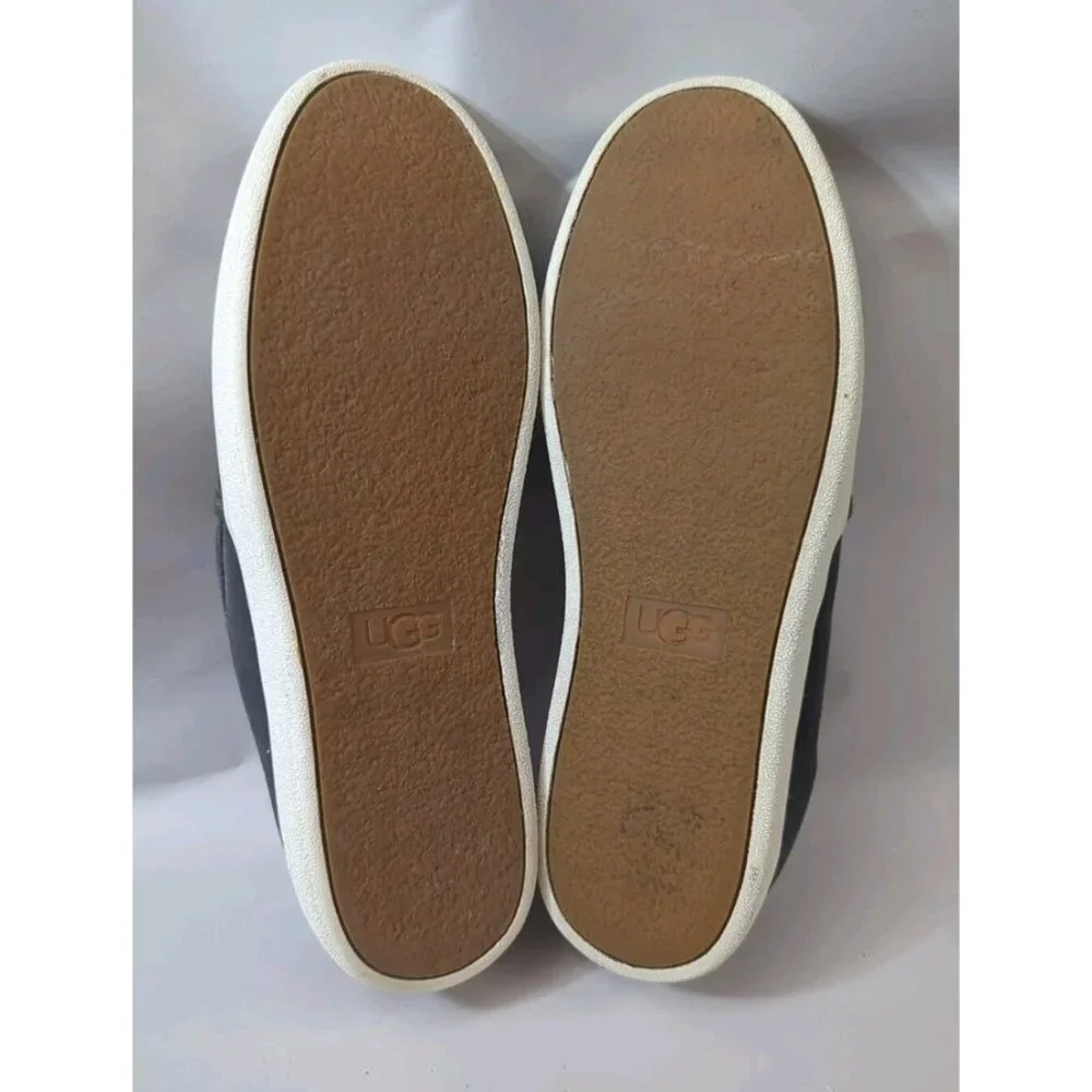 UGG Women’s‎ Size 10 Gray Suede Slip-On Shoes Pre-Owned Comfort Casuals